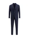 Gi Capri Wool Suit In Blue
