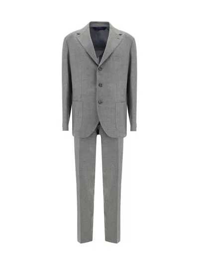 Gi Capri Virgin Wool Suit In Grey
