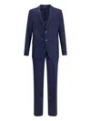 Gi Capri Virgin-wool Single-breasted Suit In Blue