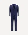 Gi Capri Virgin Wool Single-breasted Suit In Blue