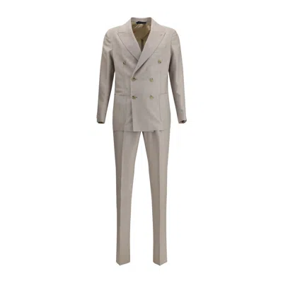 Gi Capri Virgin Wool Suit In Sand