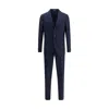 Gi Capri Wool Suit In Blue