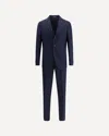 Gi Capri Wool Suit In Blue