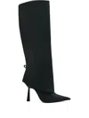 Gia Borghini 100mm Pointed-toe Boots In Black