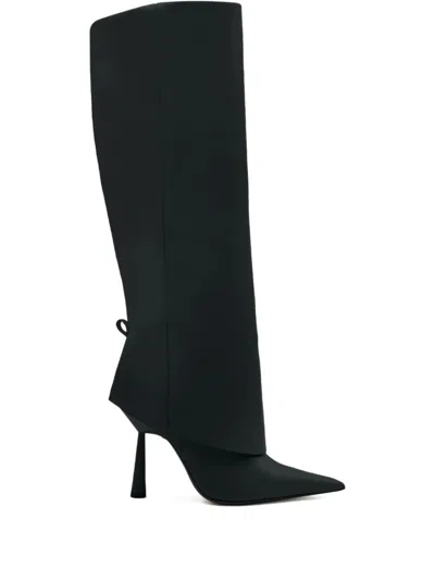 Gia Borghini 100mm Pointed-toe Boots In Black
