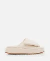 Gia Borghini 40mm Gia 1 Leather And Scuba Sandals In Sand