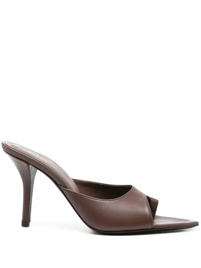 Gia Borghini 90mm Amg Mules In Brown