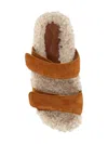 Gia Borghini Strap Sandals Sole Toe Rubber In Brown
