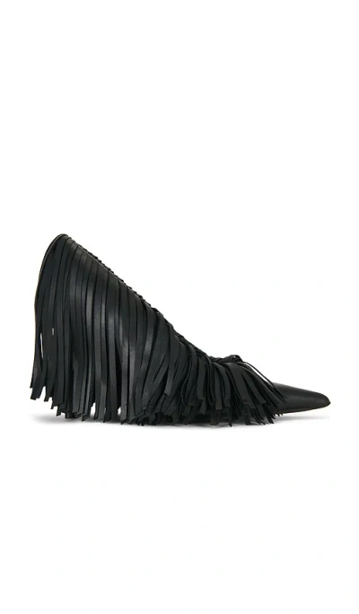 Gia Borghini Amelia Fringes Pump In Animal Print