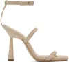 Gia Borghini Beige Adaline Heeled Sandals In 4505 Sand