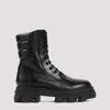 Gia Borghini Woman Ankle Boots Black Size 7.5 Leather In Black