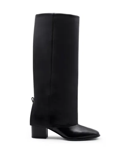 GIA BORGHINI BLACK LEATHER BOOTS