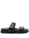 Gia Borghini Gia X Pernille Teisbaek Perni 11 Leather Sandals In Black