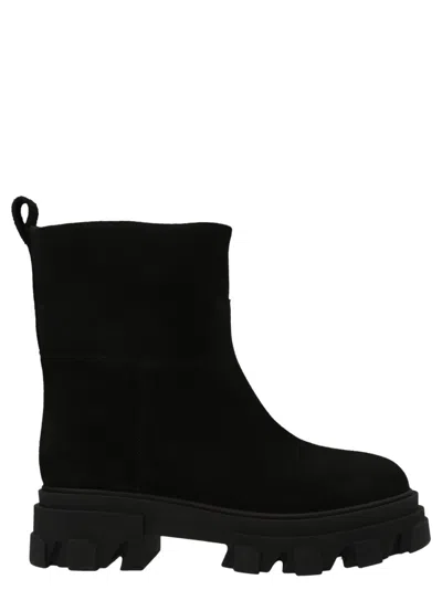 GIA BORGHINI BLACK SKI ANKLE BOOTS
