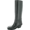 Gia Borghini Blondine Womens Leather Tall Knee-high Boots In Black