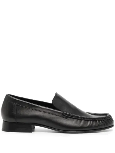 Gia Borghini Bodil Leather Loafers In Black