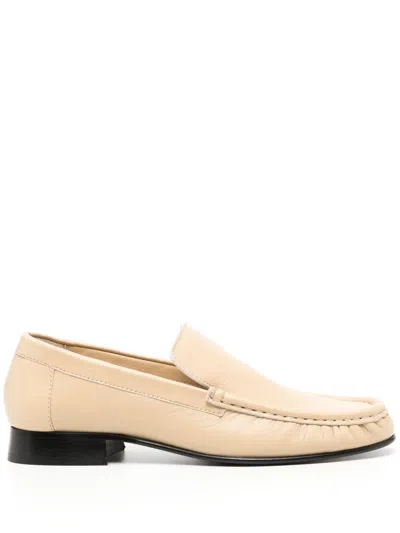 Gia Borghini Bodil Leather Loafers In Neutrals