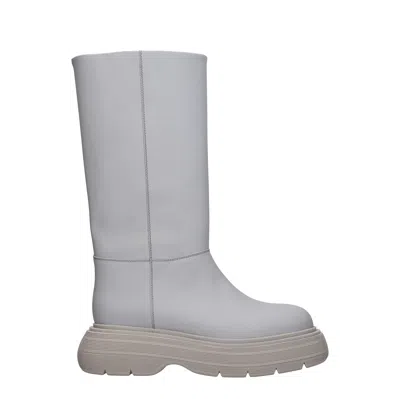 Gia Borghini Boots Couture Women Leather Gray
