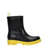 Gia Borghini Boots Couture Women Rubber Black/yellow