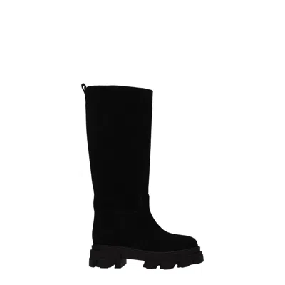 Gia Borghini Boots Pernille Teisbaek Woman Suede Black In 5000 Black