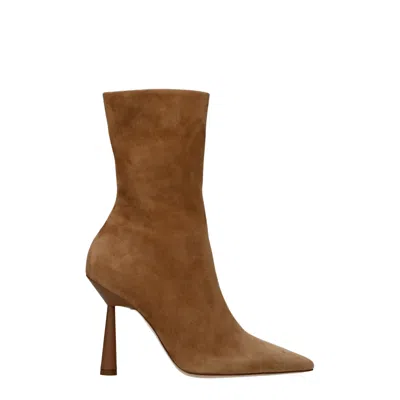 Gia Borghini Boots Rhw Womens Suede Brown/tan