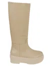Gia Borghini Chunky Sole Tubolar Boot Shoes In White