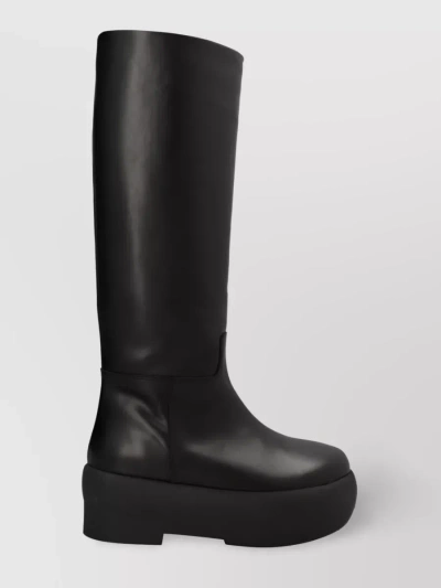 GIA BORGHINI CHUNKY SOLE KNEE-LENGTH PLATFORM BOOTS