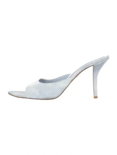 Pre-owned Gia Borghini Denim Sandals In Blue