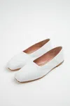Gia Borghini Etesia Leather Ballet Flat In White