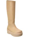 Gia Borghini Chunky Sole Tubolar Boot Shoes In Beige