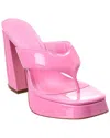 Gia Borghini Woman Thong Sandal Pink Size 8 Leather In Pink
