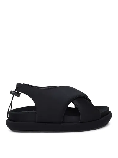 GIA BORGHINI GIA 29 SANDALS IN BLACK FABRIC