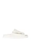 Gia Borghini Women's Gia 3 Padded Leather Slides In Ivory In Ivory