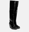 Gia Borghini Gia 31 Patent Leather Over-the-knee Boots In Black