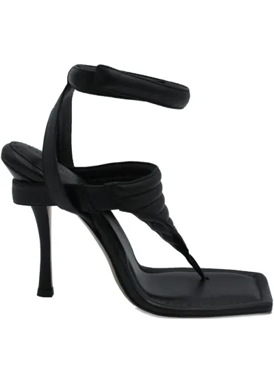 Gia Borghini Gia Square-toe Sandals In Black
