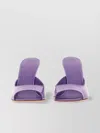 Gia Borghini Glossy Pointed Toe Sandals With 10cm Stiletto Heel In Purple