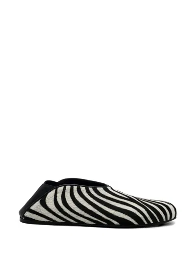 Gia Borghini Granny Zebra-print Mules In Multi