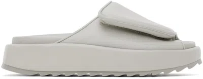 Gia Borghini Gia 1 Leather Sandals In Stone Grey
