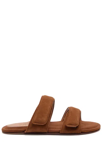 Gia Borghini Julianne Suede Sandals In Brown