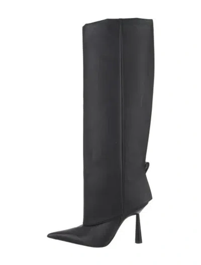 Pre-owned Gia Borghini Leather Boots In Black