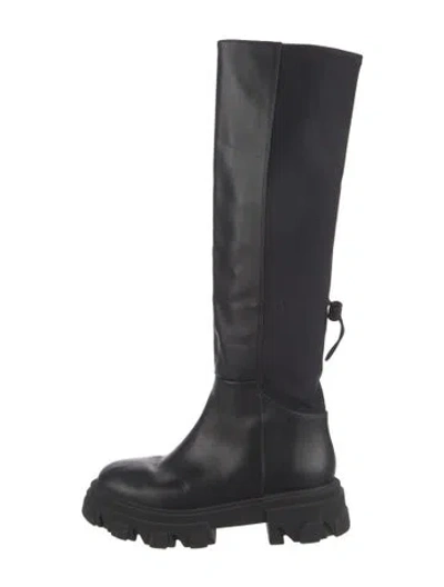 Pre-owned Gia Borghini Leather Boots In Black