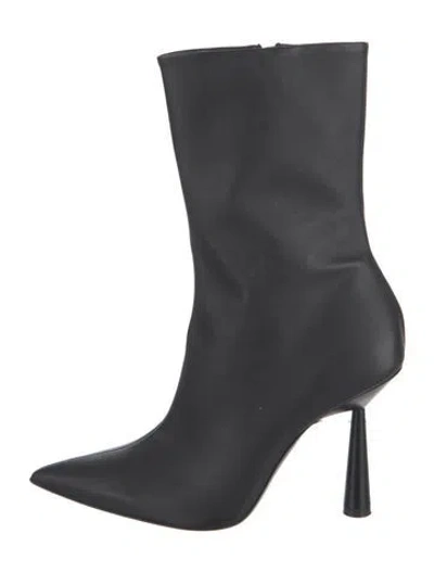 Pre-owned Gia Borghini Leather Boots In Black