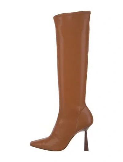 Pre-owned Gia Borghini Leather Boots In Brown