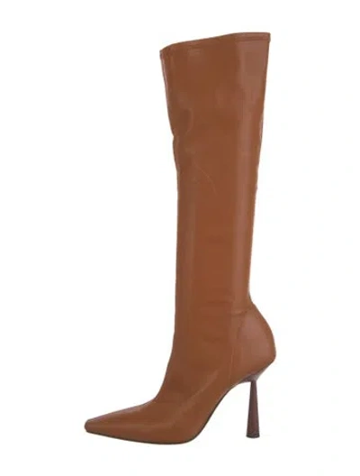 Pre-owned Gia Borghini Leather Boots In Brown