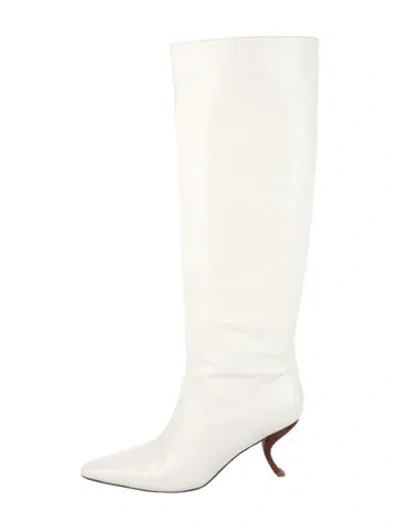 Pre-owned Gia Borghini Leather Boots In Neutral