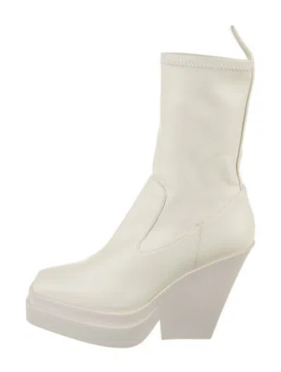 Pre-owned Gia Borghini Leather Boots In Neutral