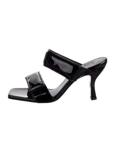 Pre-owned Gia Borghini Leather Sandals In Black