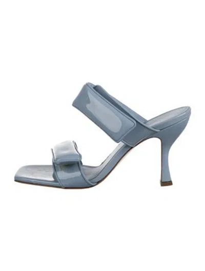 Pre-owned Gia Borghini Leather Sandals In Blue