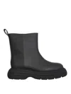Gia Borghini Rubber Ankle Boots In Black