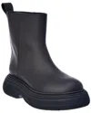 Gia Borghini Rubber Ankle Boots In Black